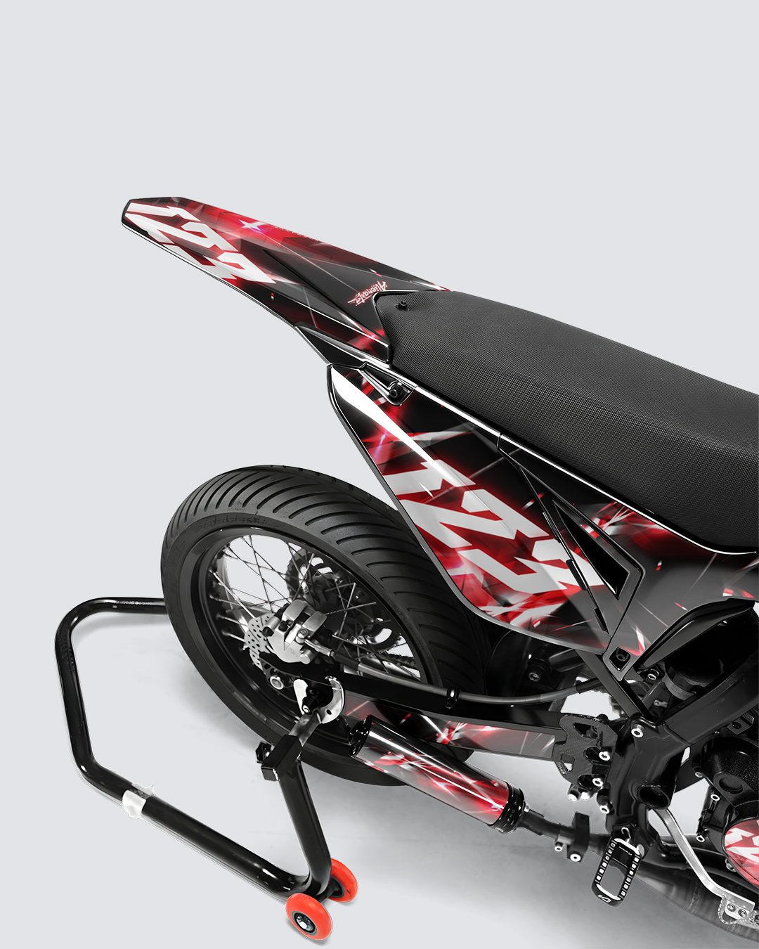 PLASMA - Kit deco SHERCO 50cc - Rouge — vue de dos