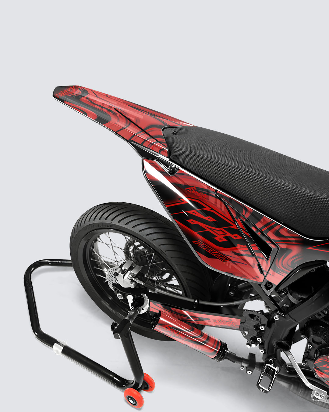 VORTEX - Kit deco SHERCO 50cc - Rouge — vue de dos