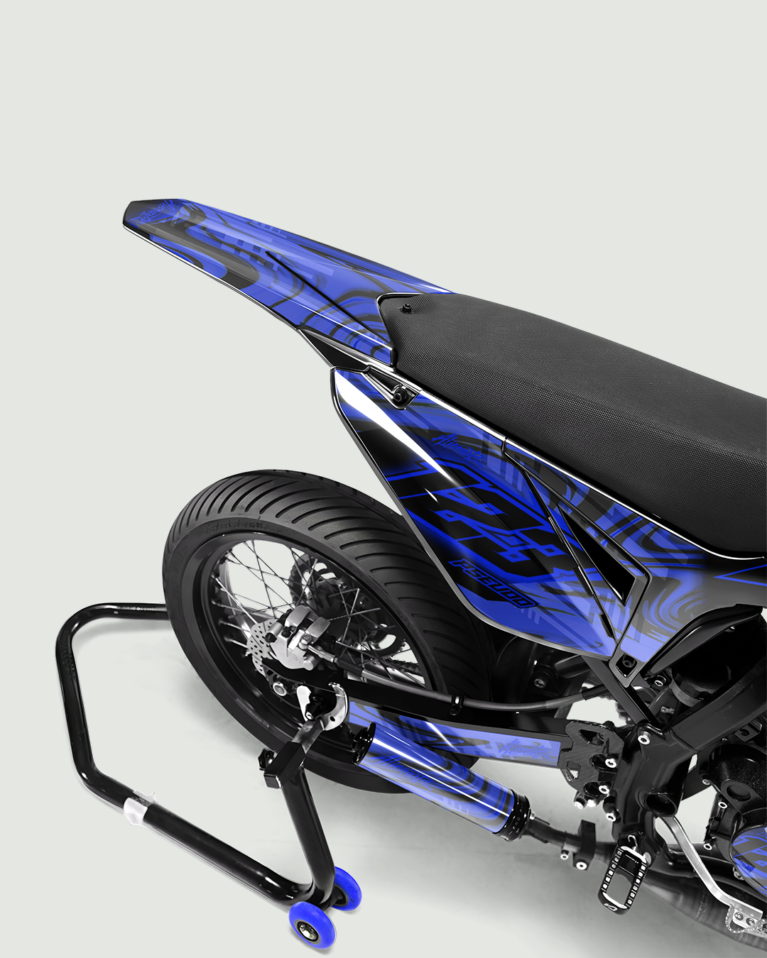 VORTEX - Kit deco SHERCO 50cc - Bleu — vue de dos