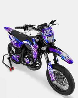 AUROPE - Kit deco SHERCO 50cc - Violet Bleu — vue 2