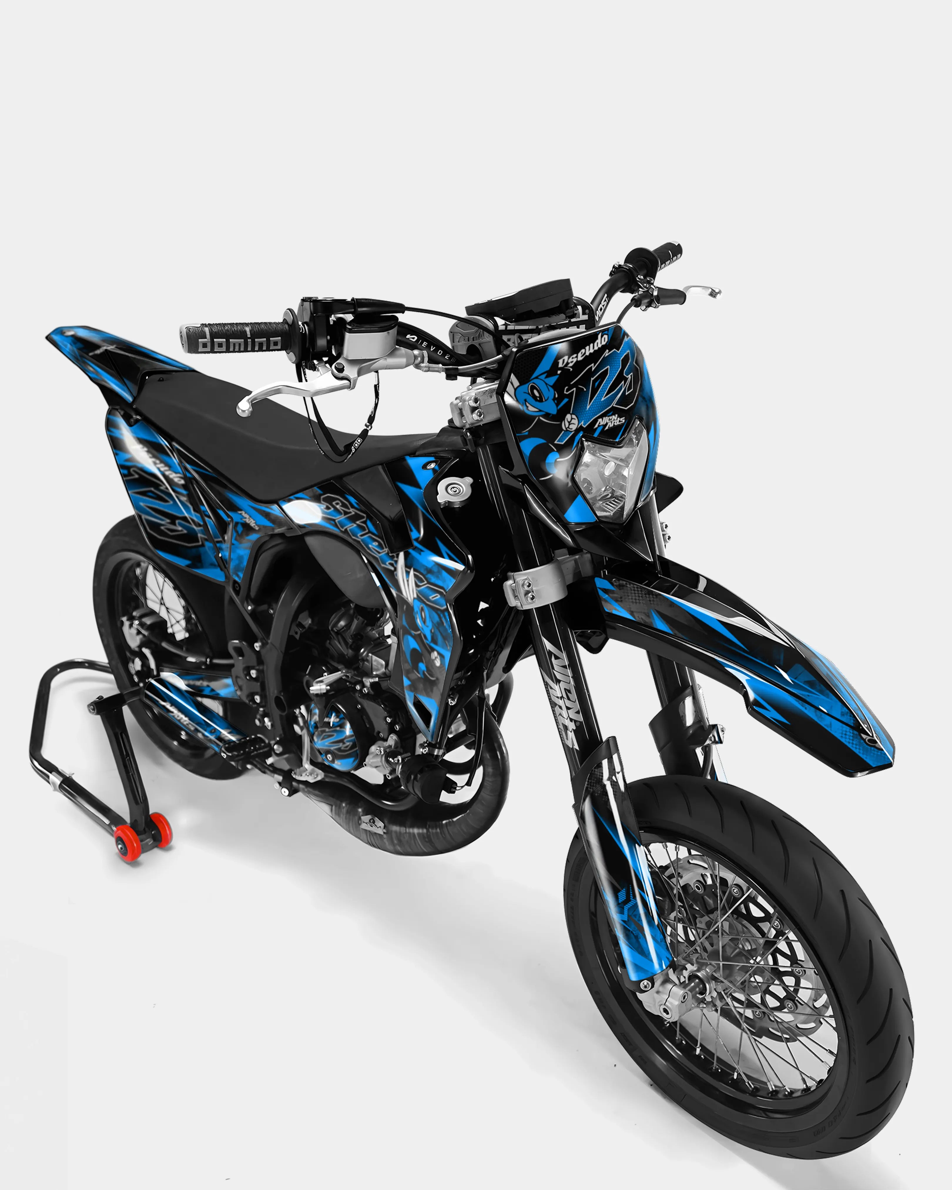 LISSE- Kit deco SHERCO 50cc - Bleu