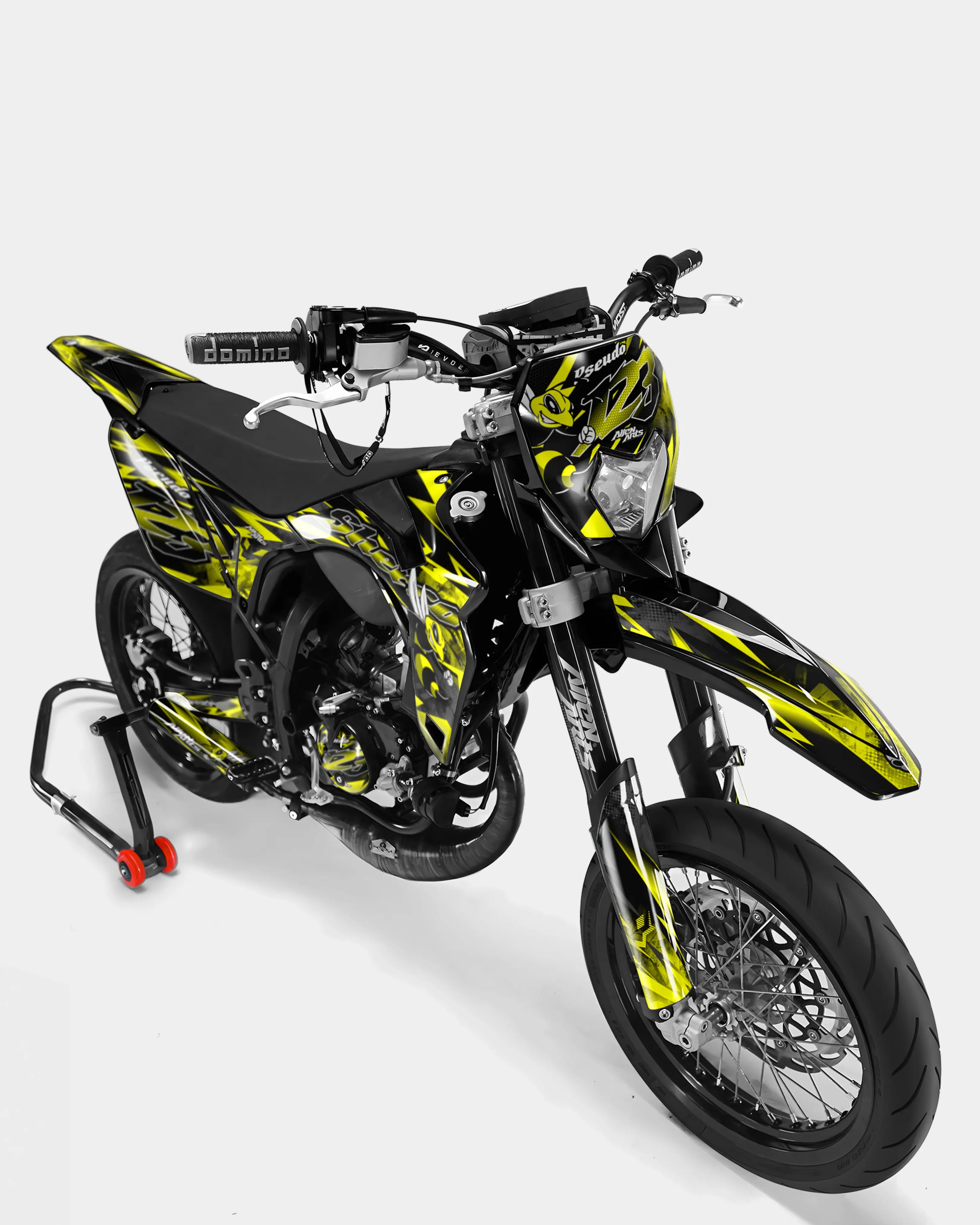 LISSE- Kit deco SHERCO 50cc - Jaune