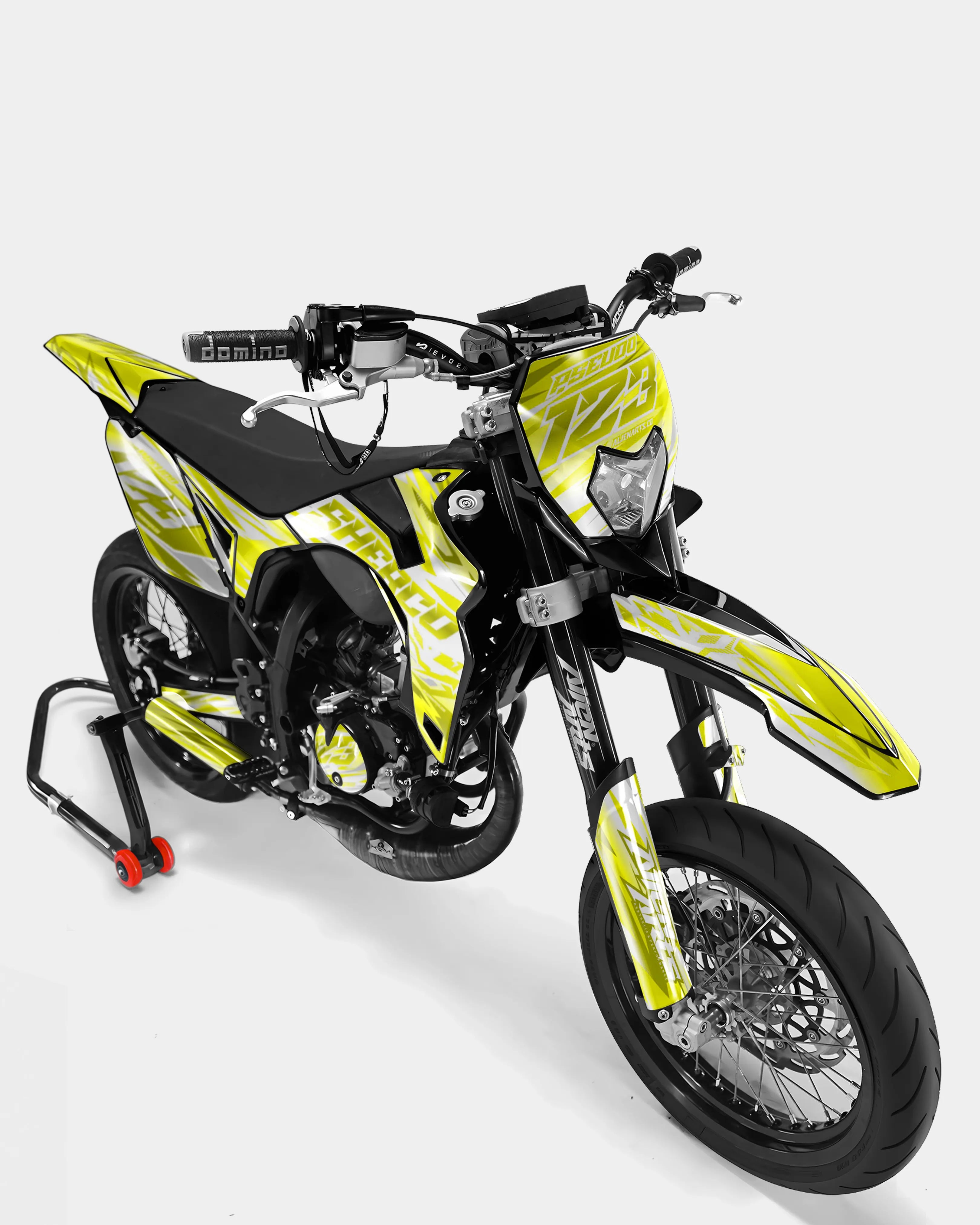 LUNIOR- Dekorationsset SHERCO 50cc - Gelb