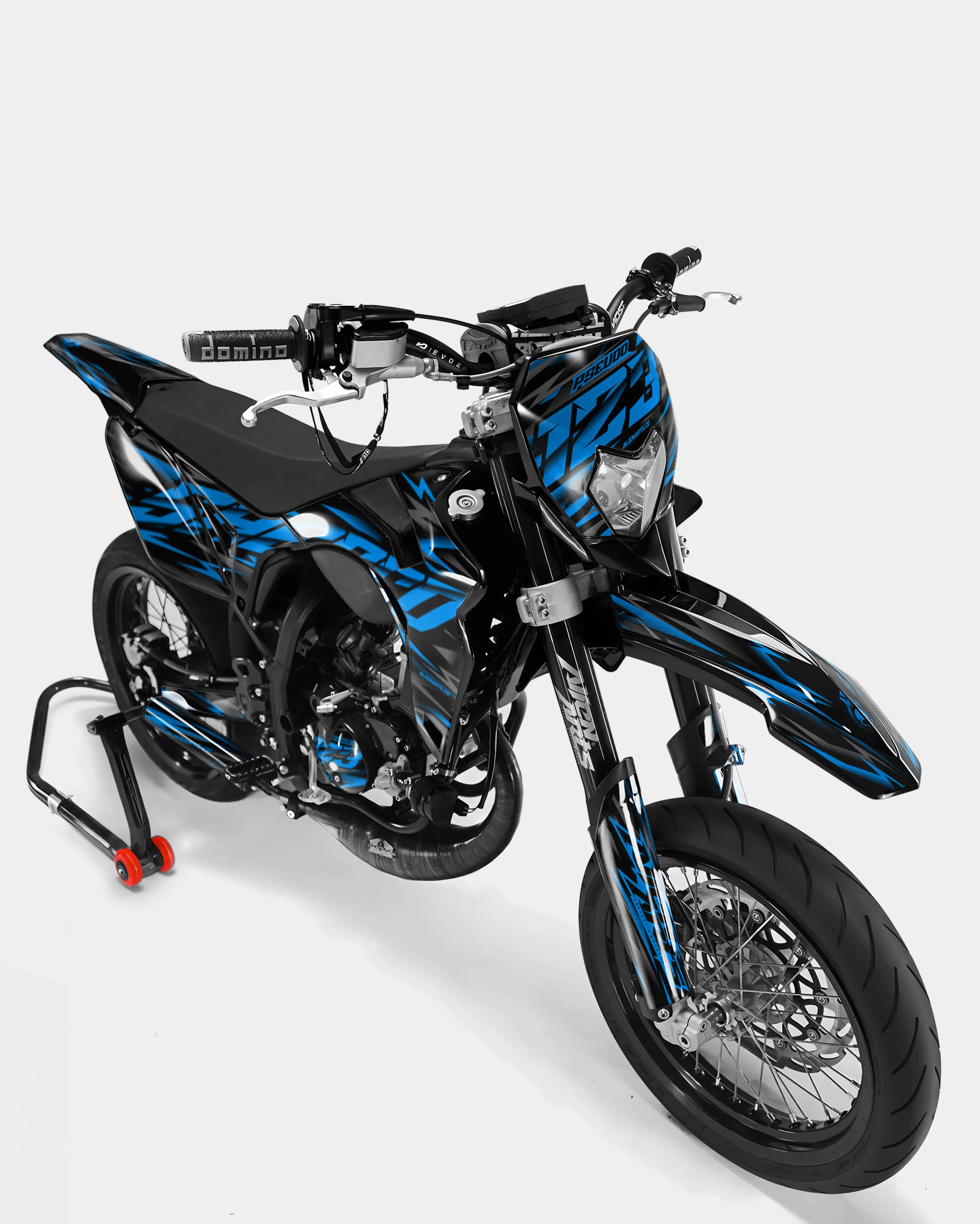 NOVUM- Dekorationsset SHERCO 50cc – Blau