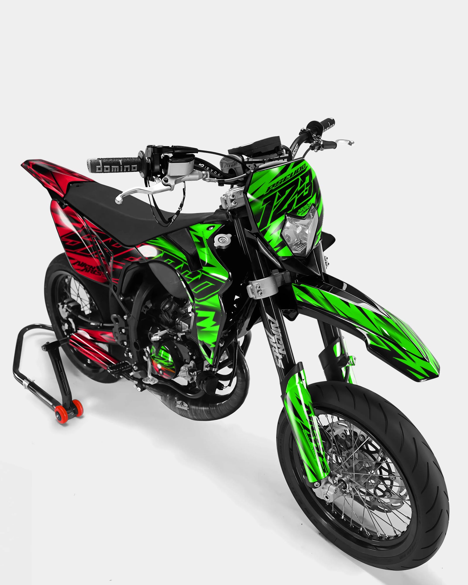 PAENO - Dekorationsset SHERCO 50cc - Grün Rot