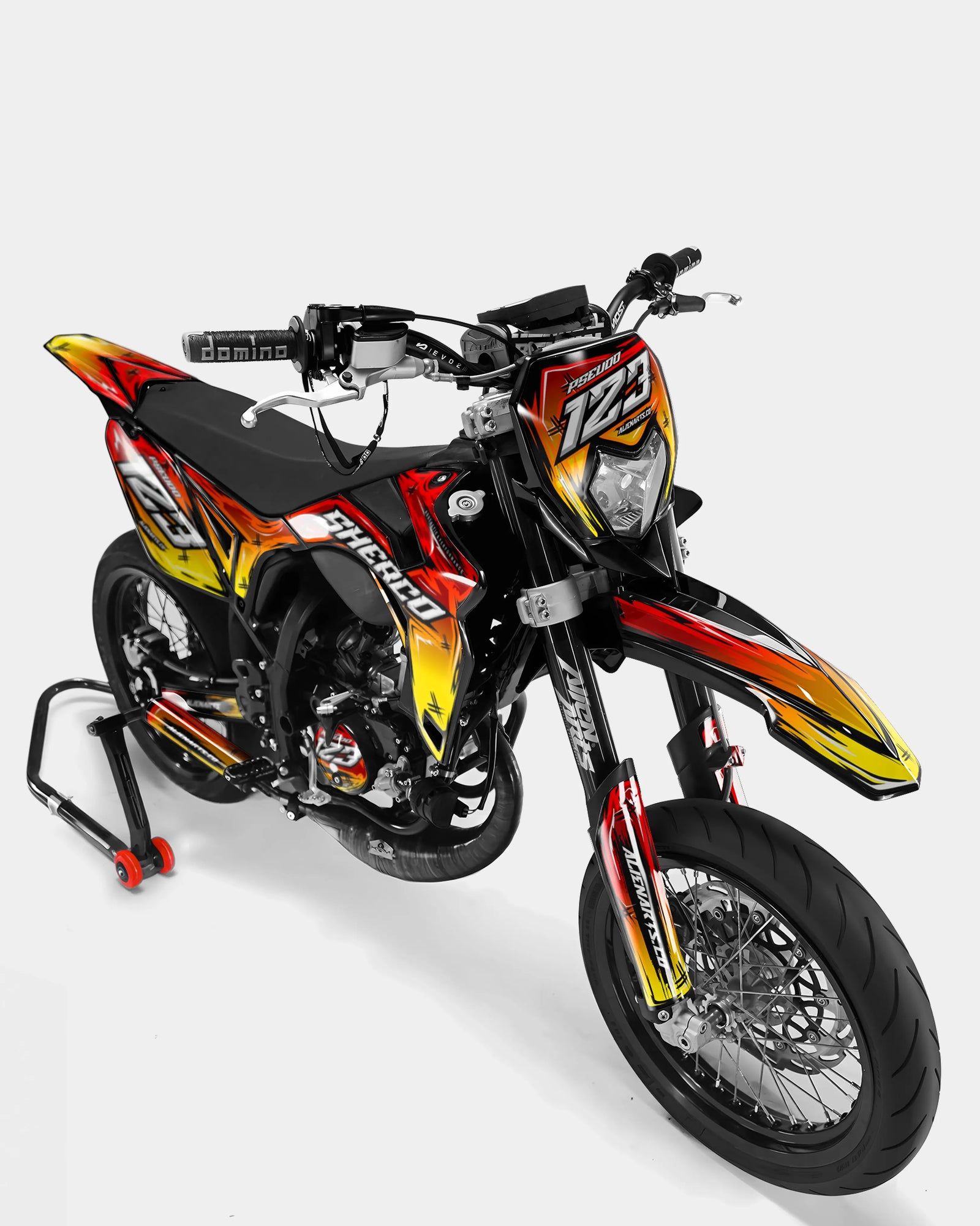 PAVO - Decoratieset SHERCO 50cc - Rood Geel