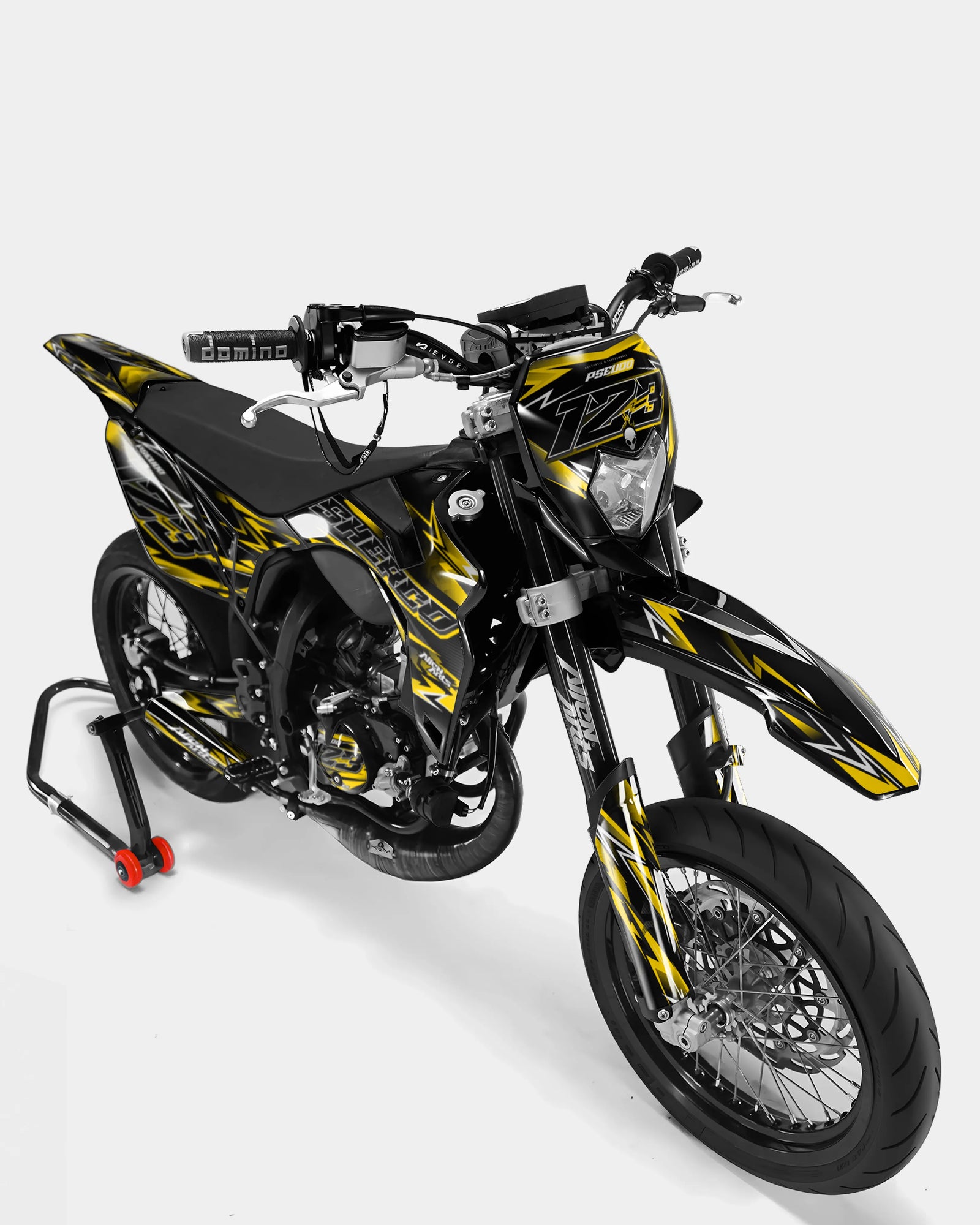 PIQUE - Dekorationsset SHERCO 50cc - Dunkelgelb