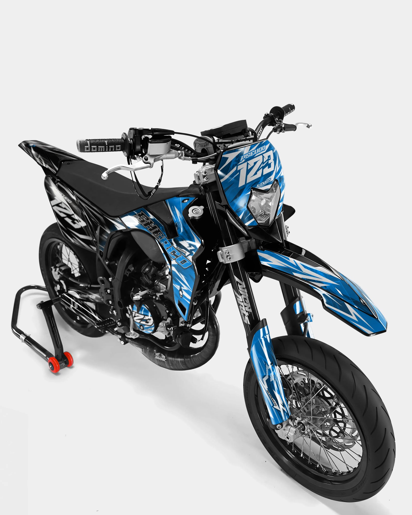 PLUME - Kit decorativo SHERCO 50cc - Blu