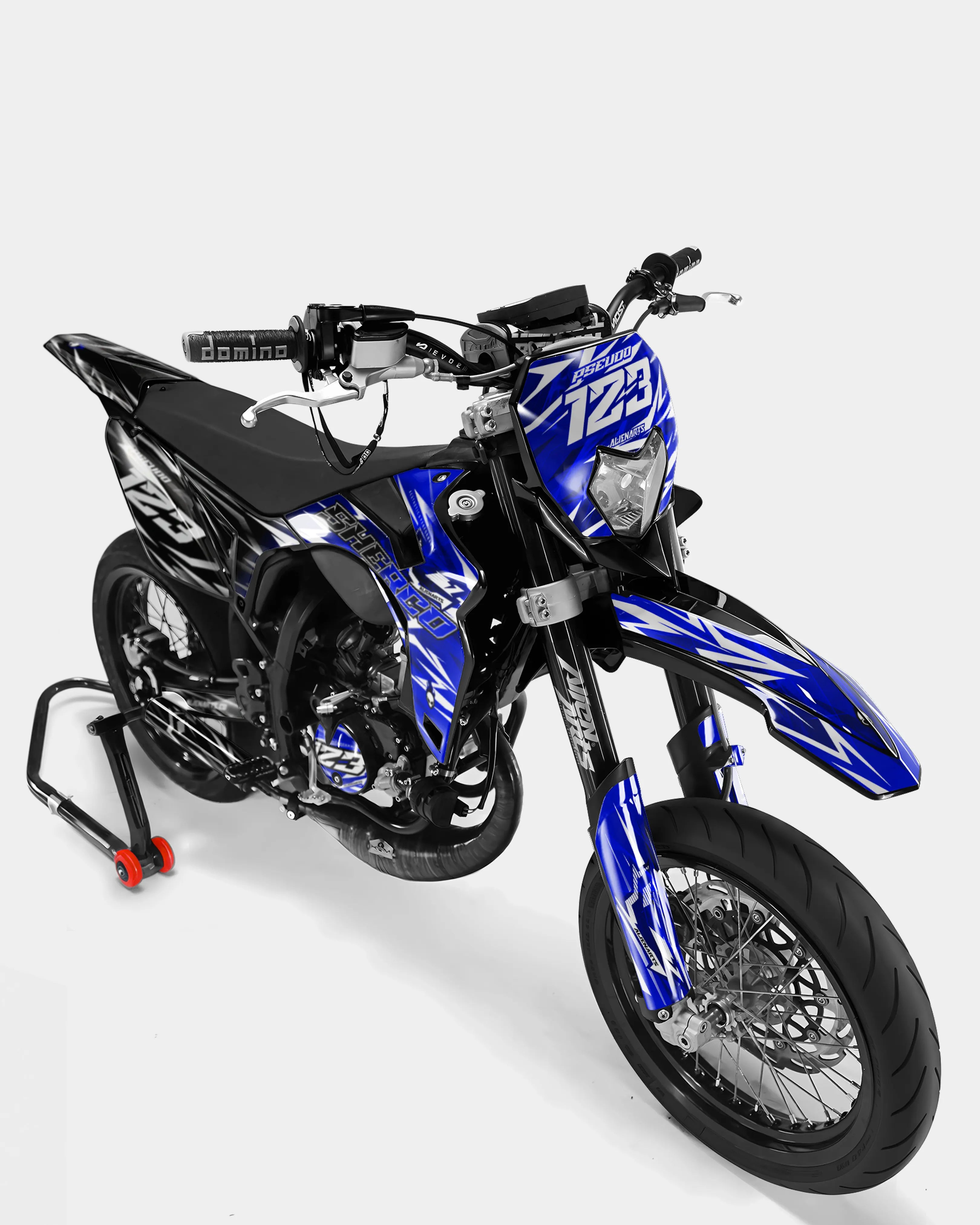PLUME - Kit deco SHERCO 50cc - Bleu foncé