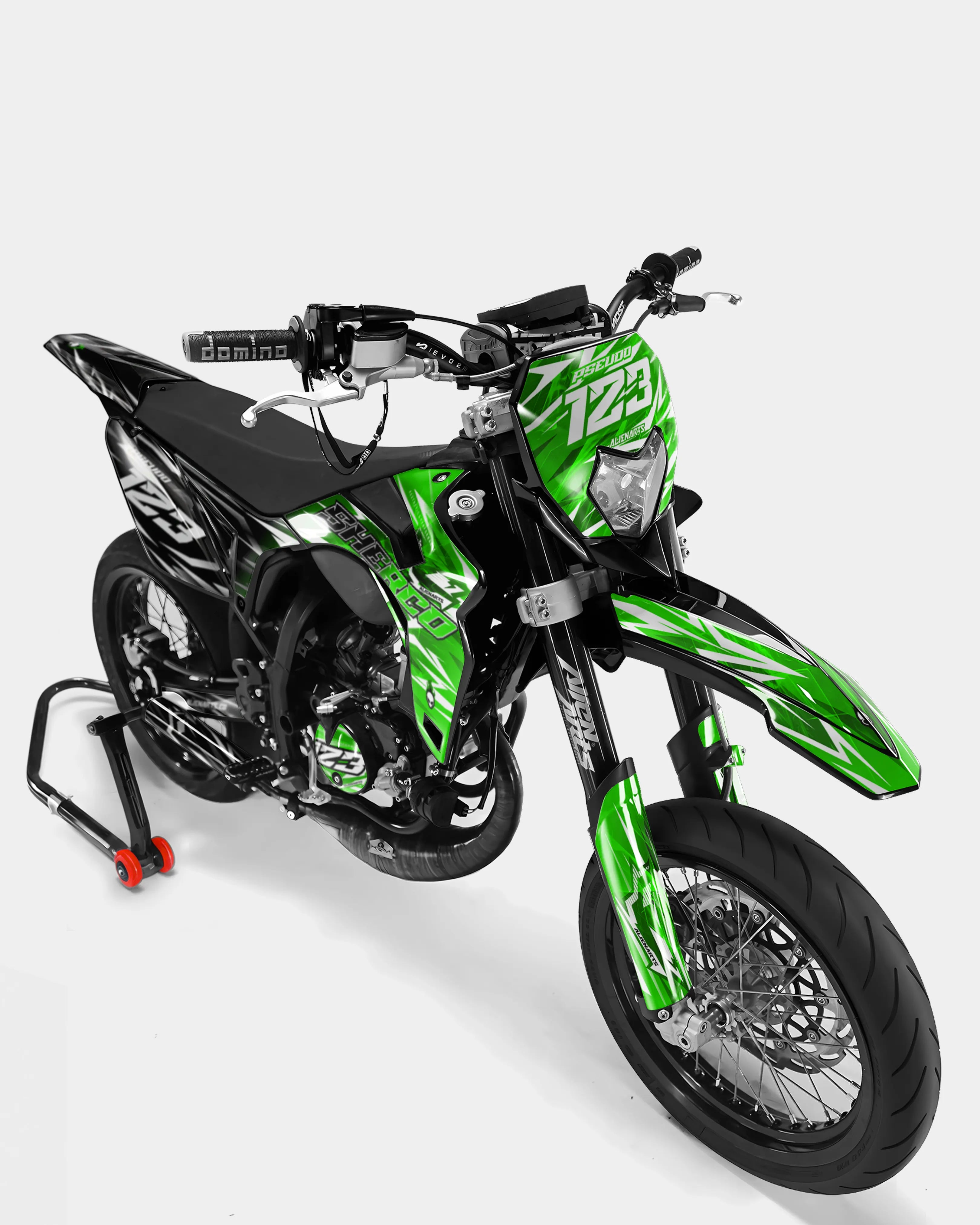 PLUME - Kit deco SHERCO 50cc - Vert