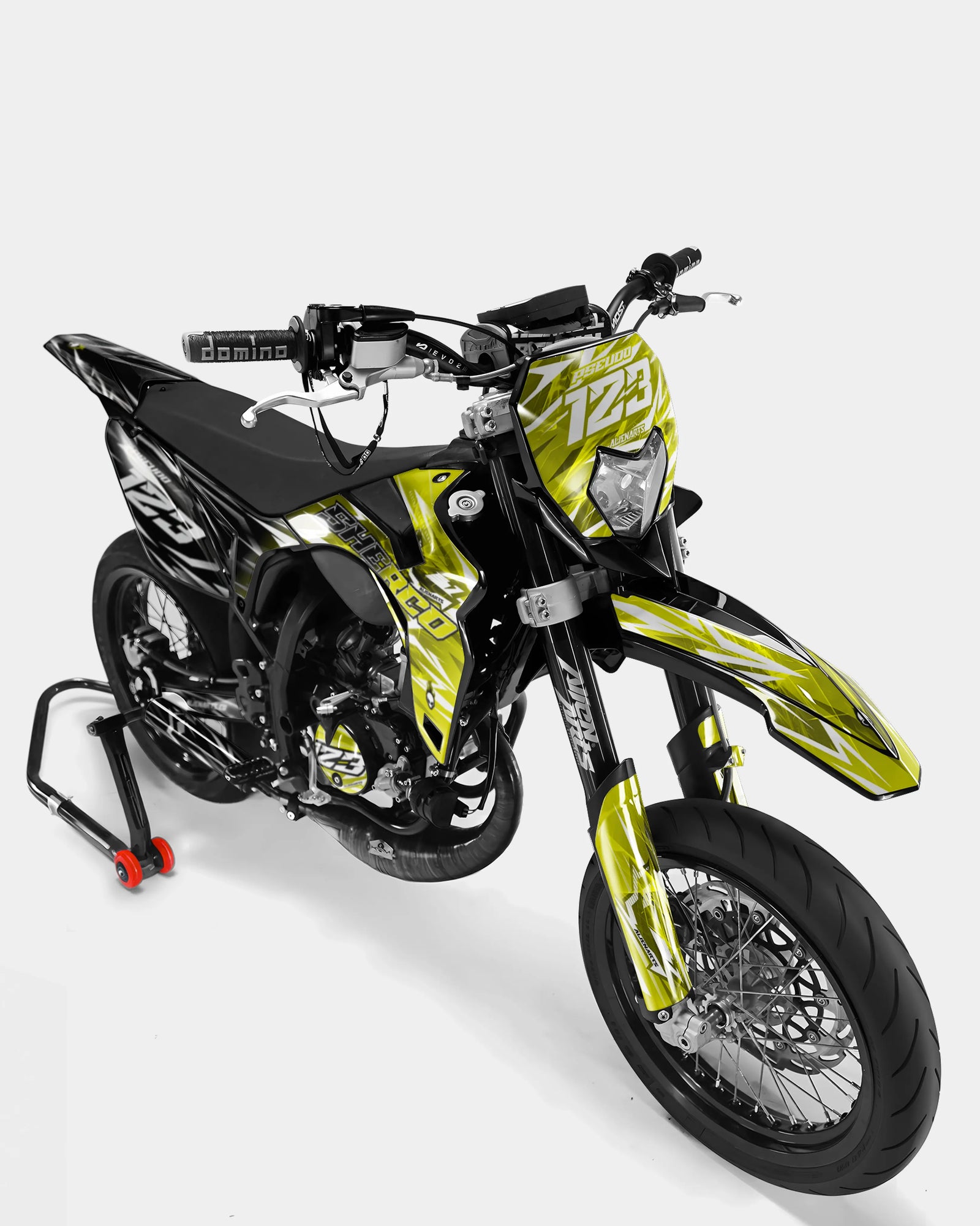 PLUME - Dekorationsset SHERCO 50cc - Gelb