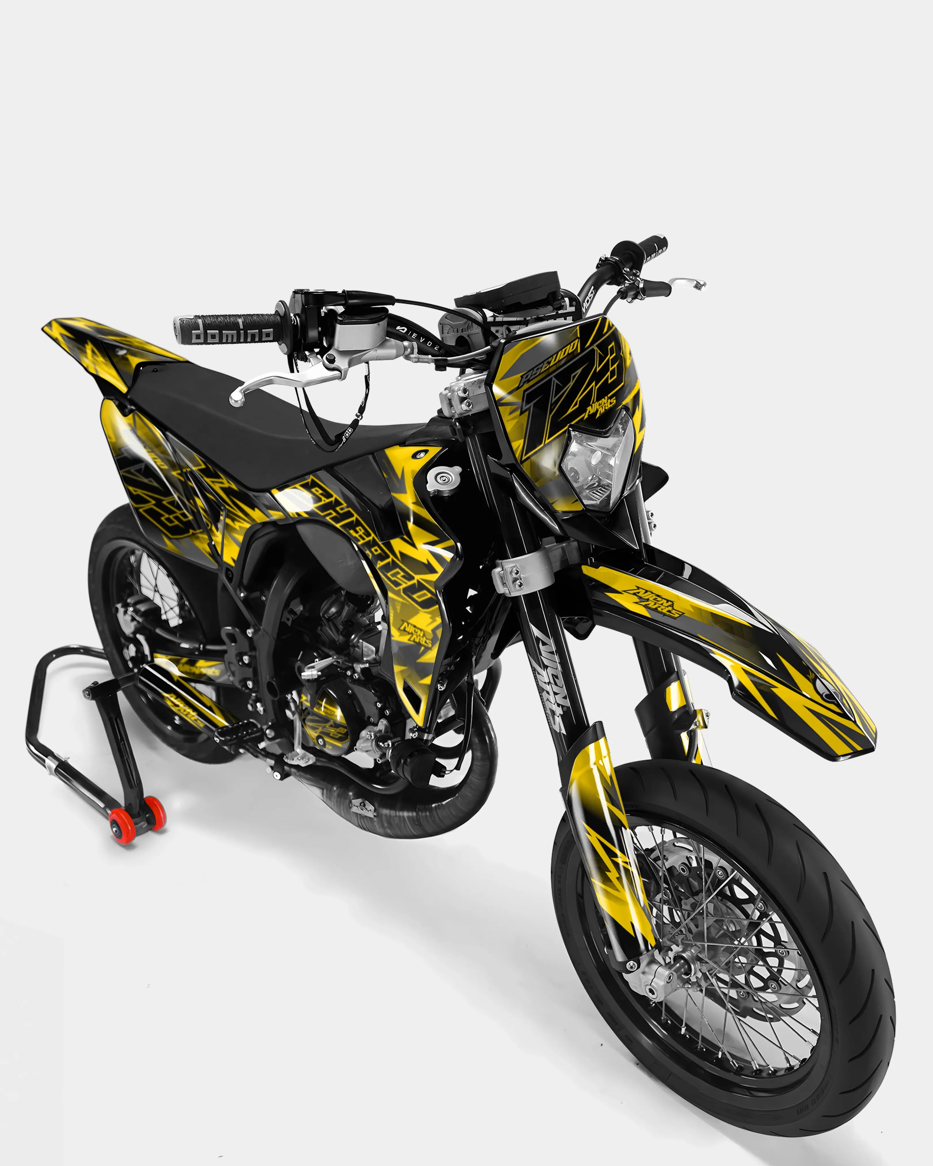 ZÉPHYR - Kit deco SHERCO 50cc - Jaune foncé