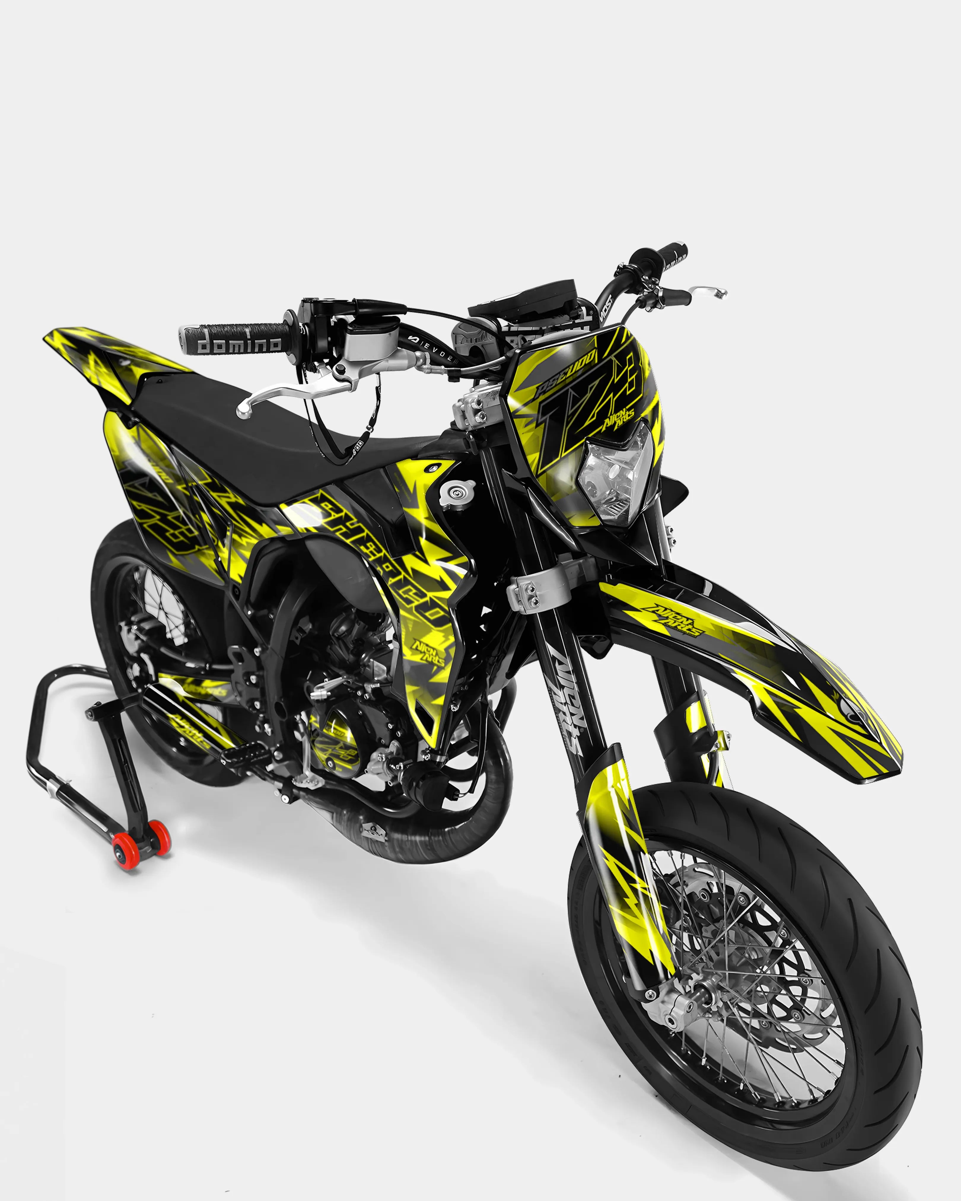 ZÉPHYR - Kit deco SHERCO 50cc - Jaune