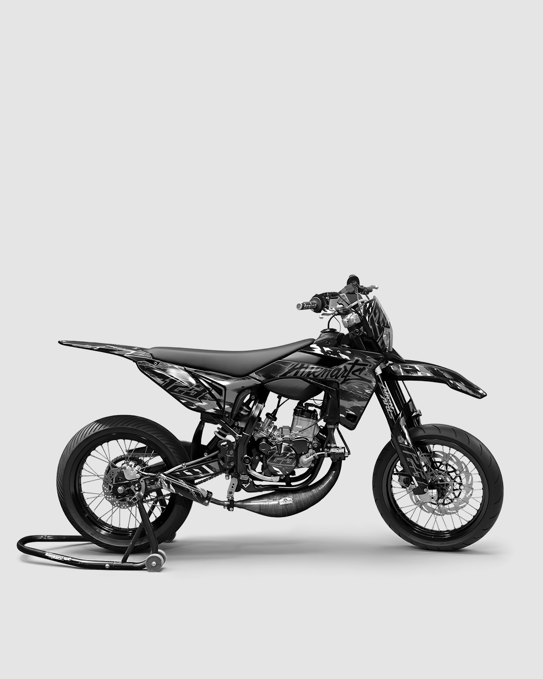 ROGUE - Kit deco SHERCO 50cc - Blanc — vue de côté