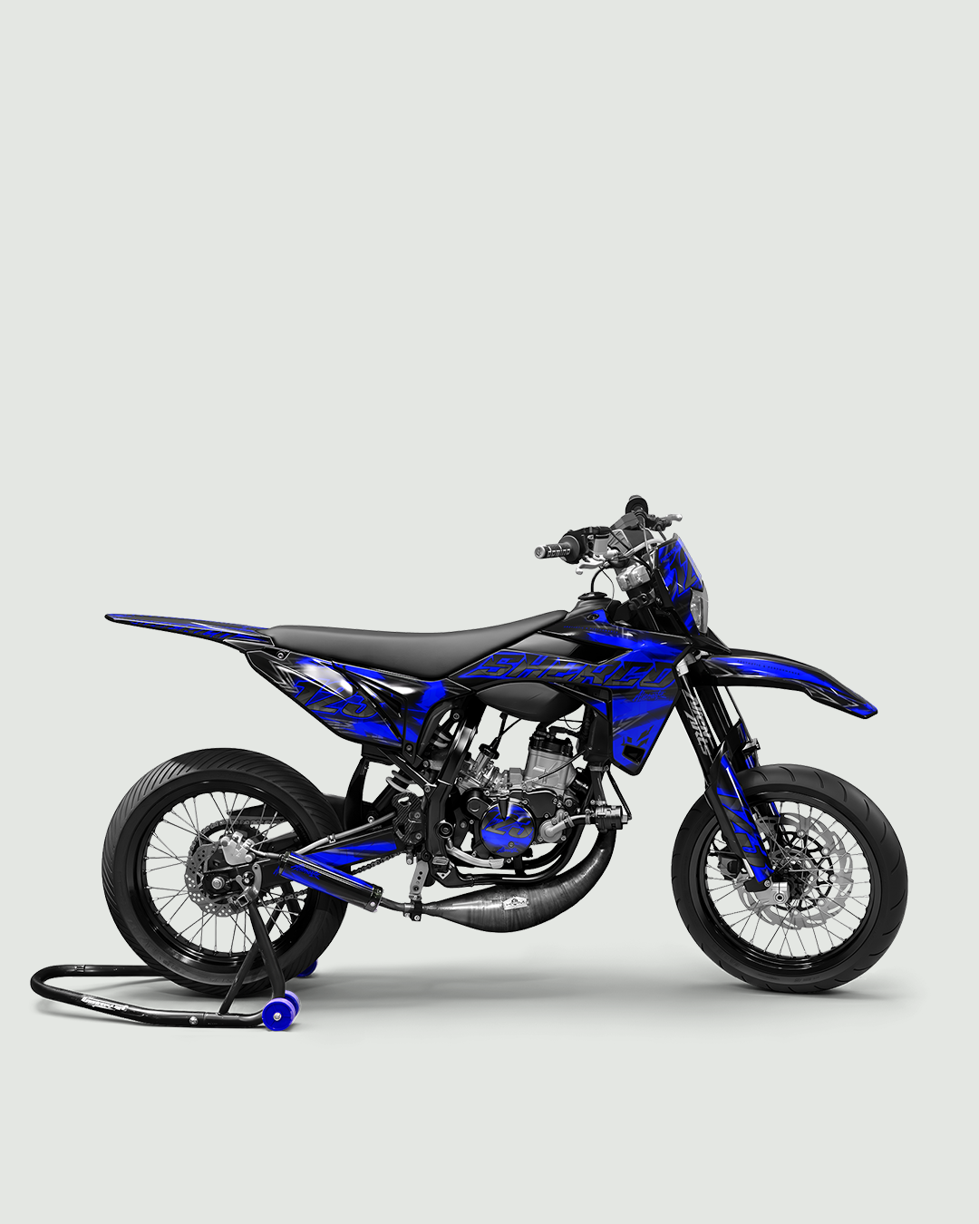 RAZOR - Kit deco SHERCO 50cc - Bleu — vue de côté
