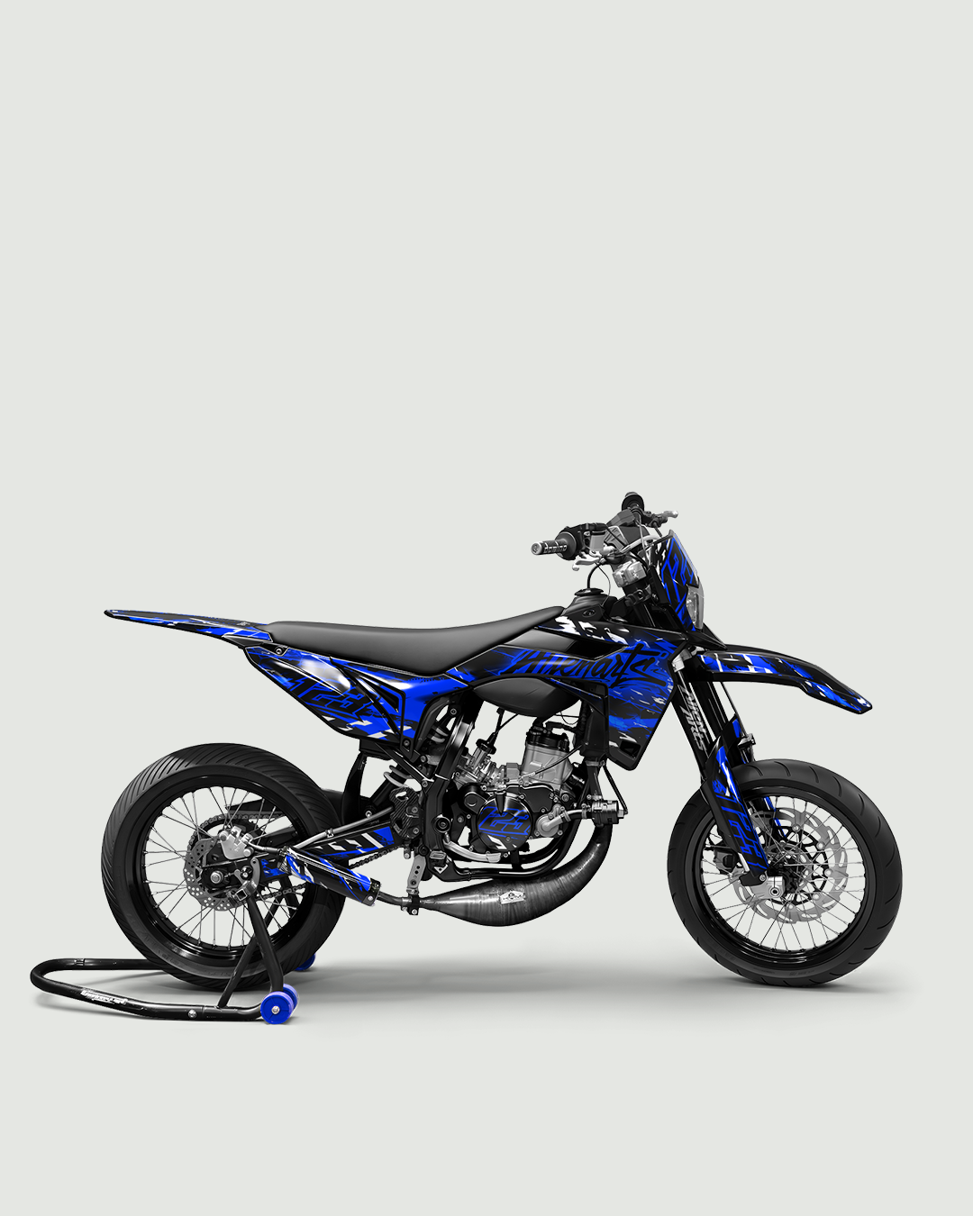 ROGUE - Kit deco SHERCO 50cc - Bleu — vue de côté