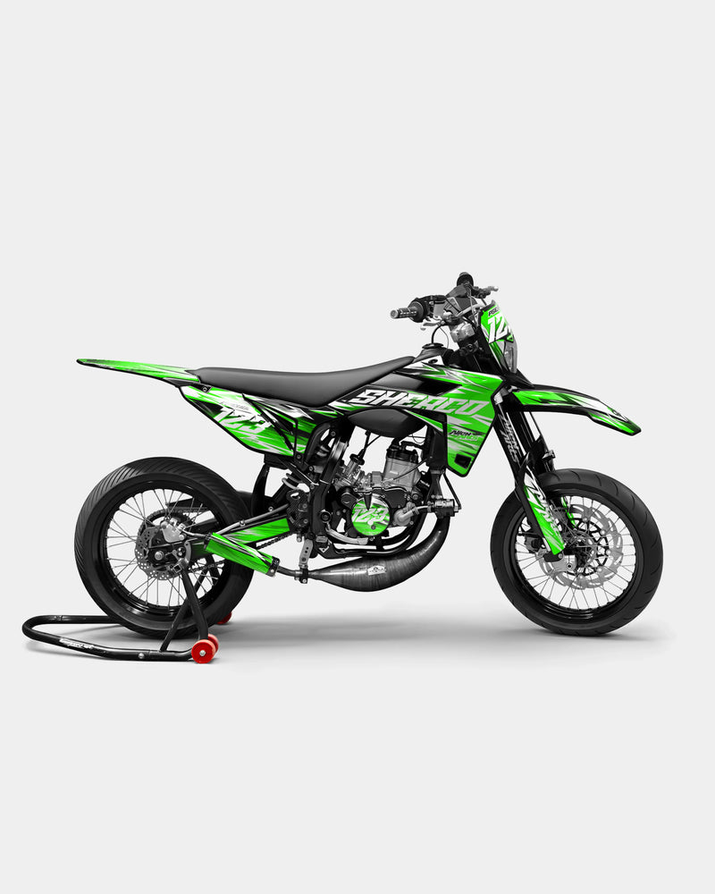 AUROPE - Kit deco SHERCO 50cc - Vert