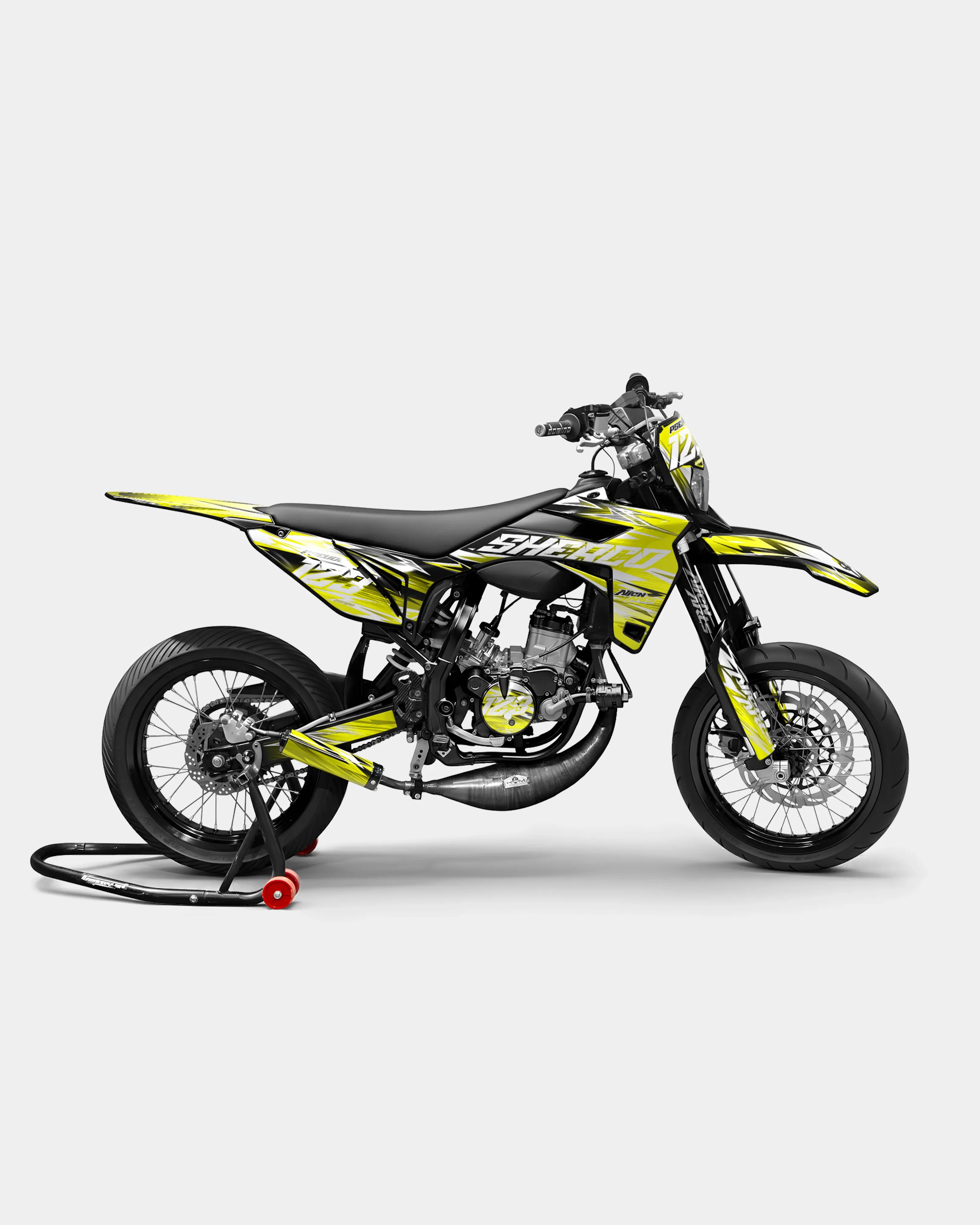 AUROPE - Kit deco SHERCO 50cc - Jaune