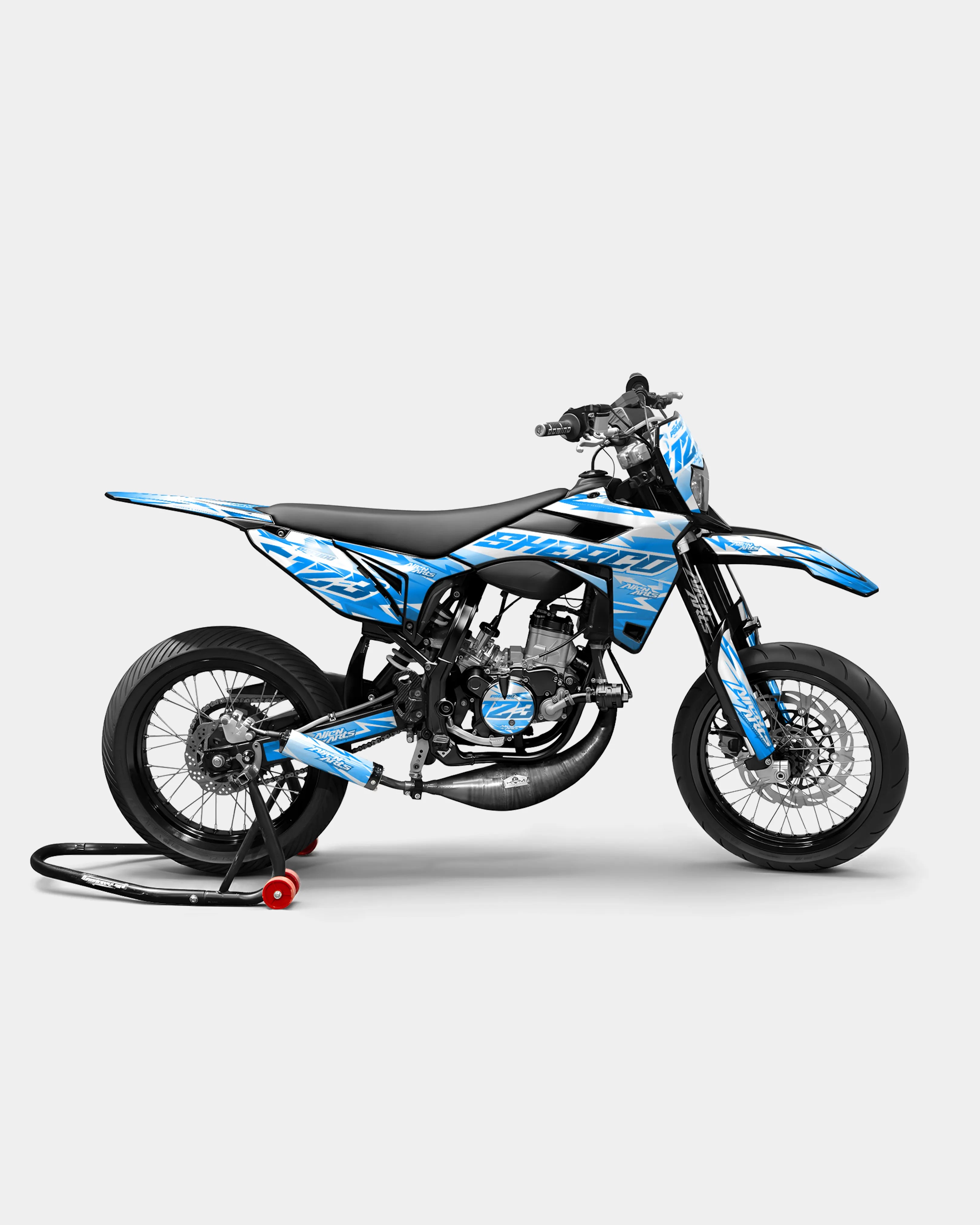 CALYPSO - Kit deco SHERCO 50cc - Bleu