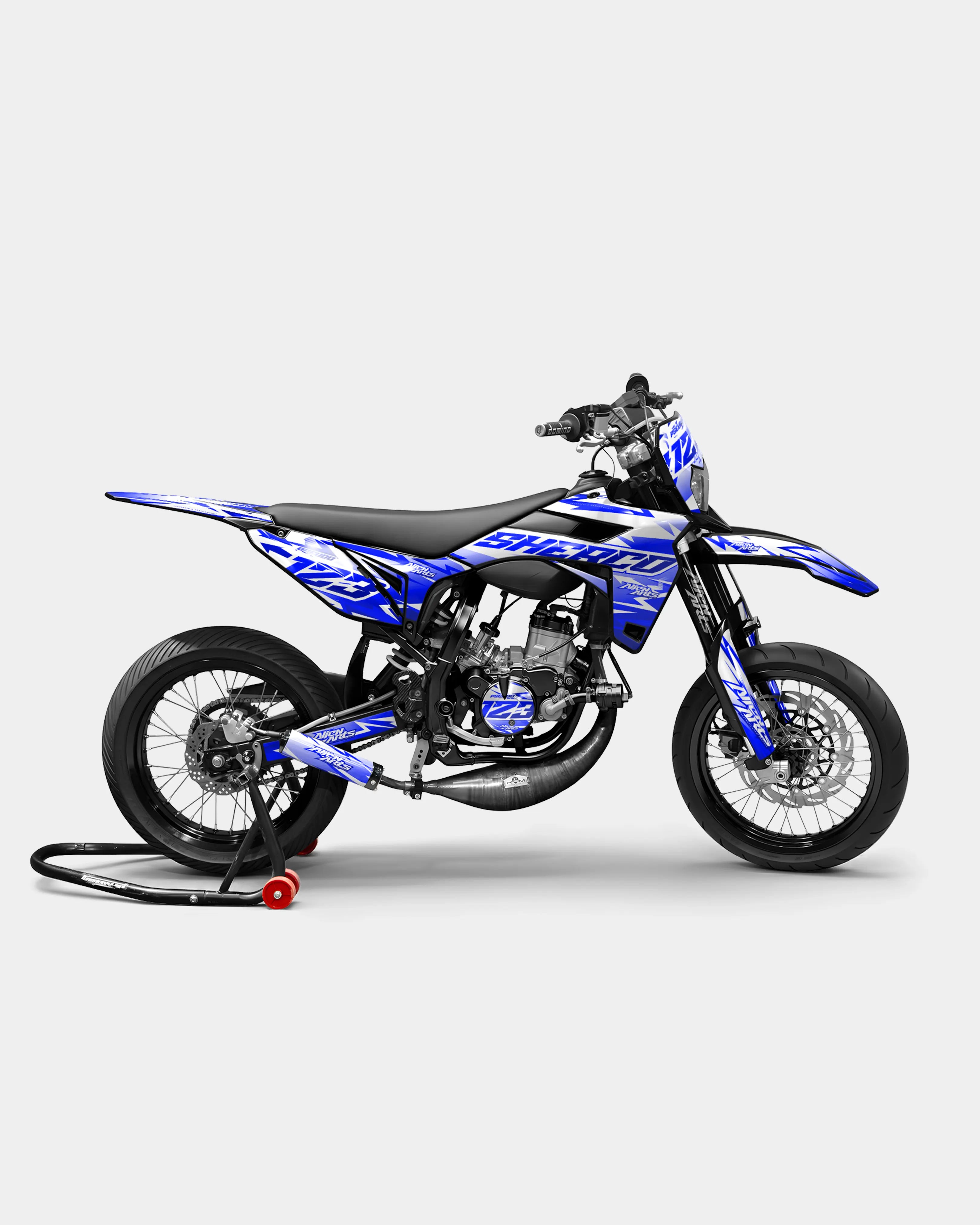 CALYPSO - Kit deco SHERCO 50cc - Bleu foncé