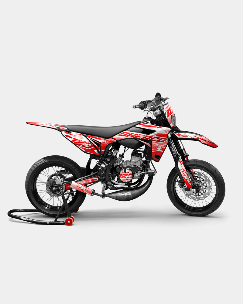 CALYPSO - Kit deco SHERCO 50cc - Rouge