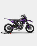 ELARA - Dekorationsset SHERCO 50cc - Violett
