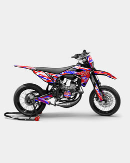 FABLE - Kit deco SHERCO 50cc - Rouge Bleu — vue 1