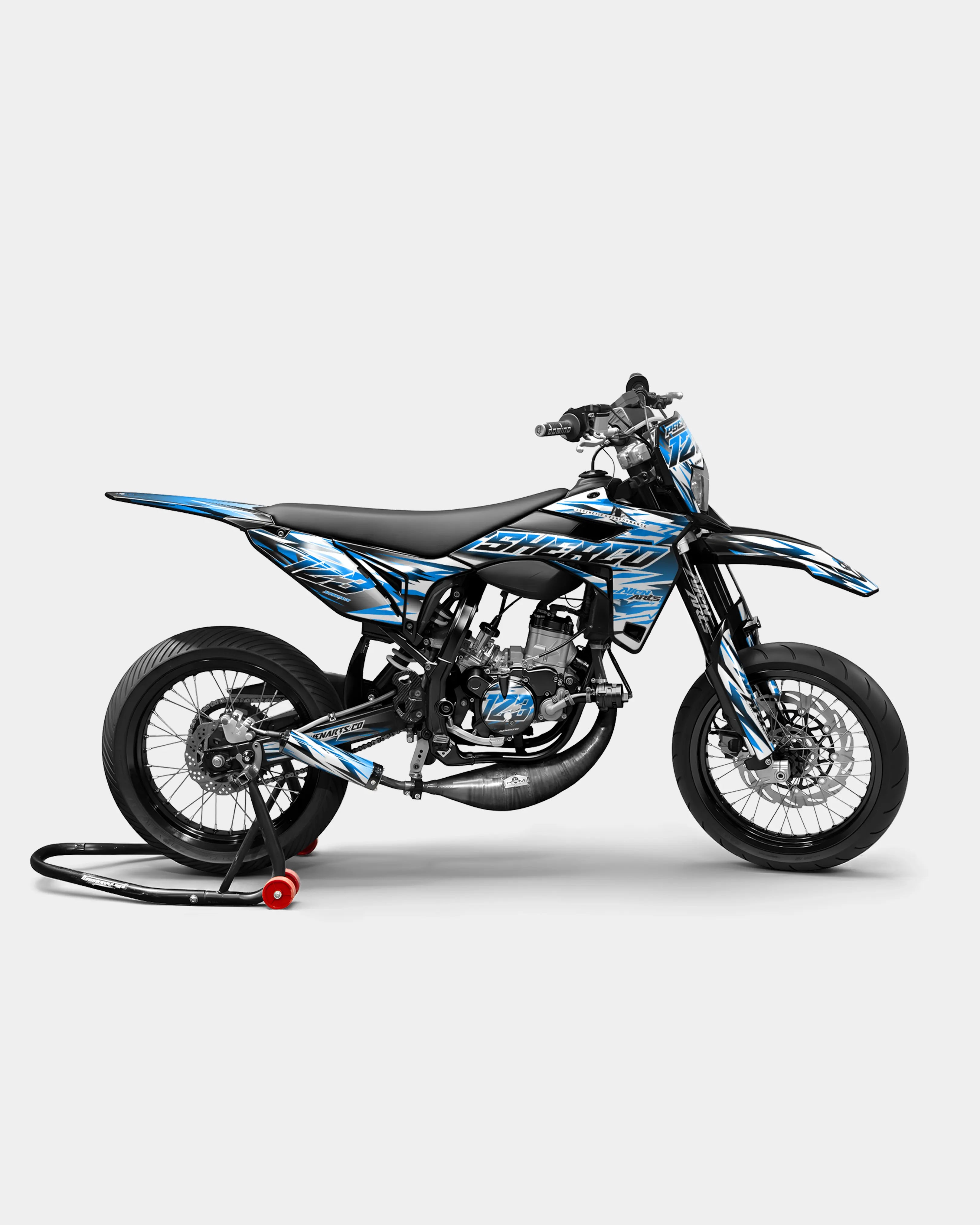 FIKA - Kit deco SHERCO 50cc - Bleu