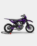 LINK – Dekorationsset SHERCO 50cc – Violett