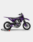 LISSE- Kit deco SHERCO 50cc - Violet