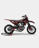 LISSE- Kit deco SHERCO 50cc - Rouge