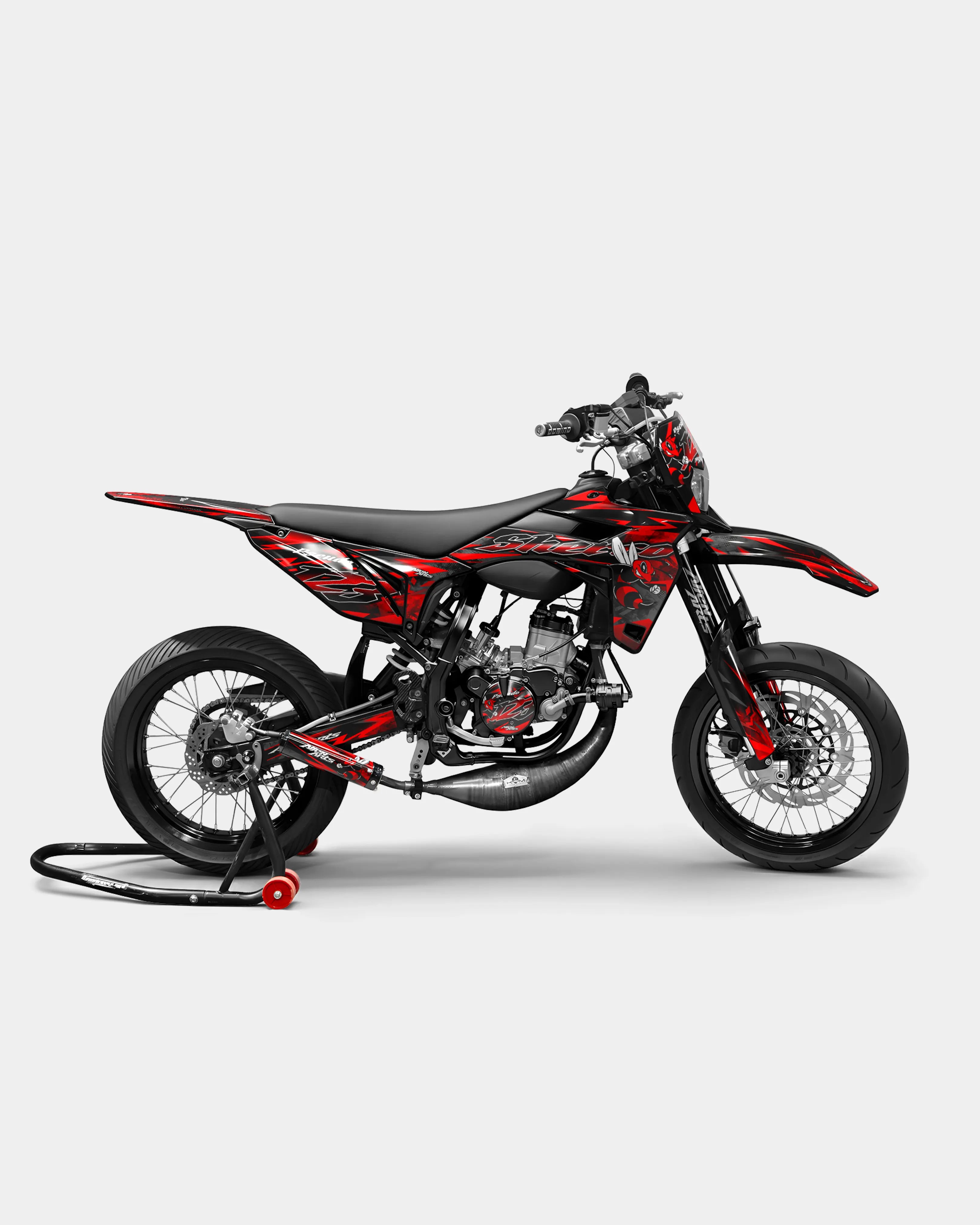 LISSE- Kit deco SHERCO 50cc - Rouge