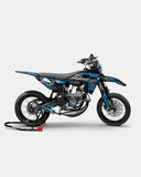 LUEUR- Kit deco SHERCO 50cc - Bleu