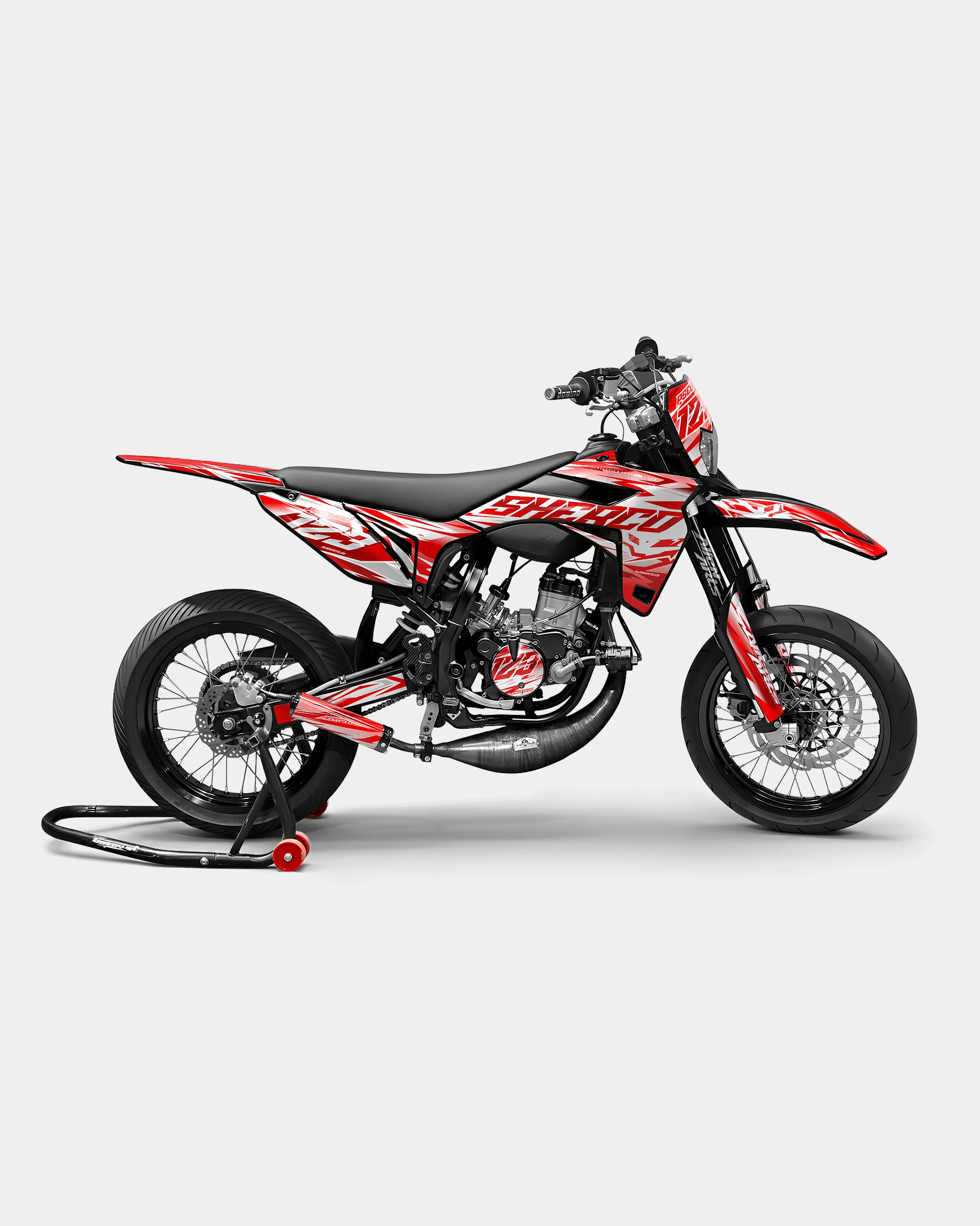 LUNIOR- Dekorationsset SHERCO 50cc - Rot