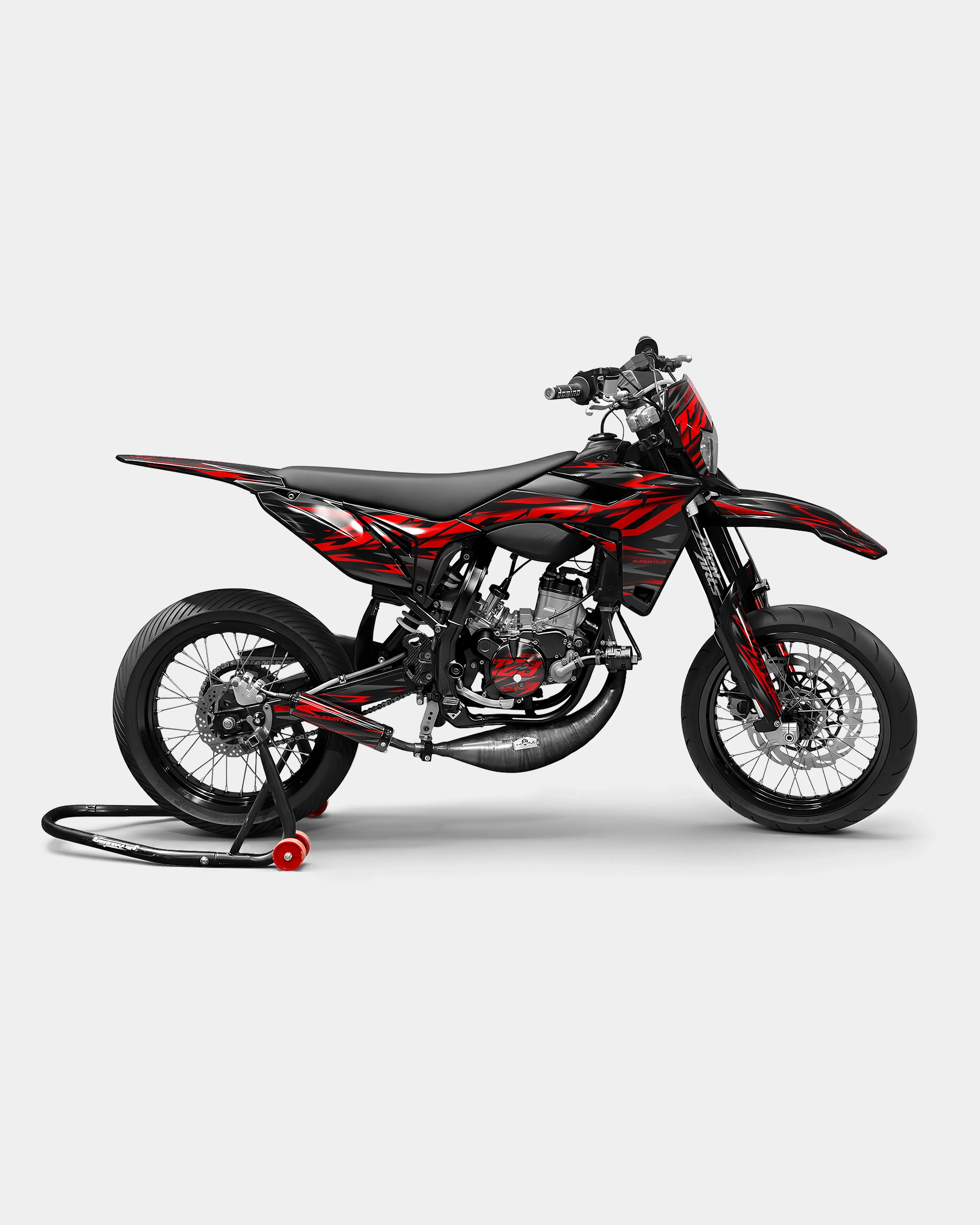 NOVUM- Dekorationsset SHERCO 50cc – Rot