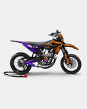 PAENO - Kit deco SHERCO 50cc - Orange Violet
