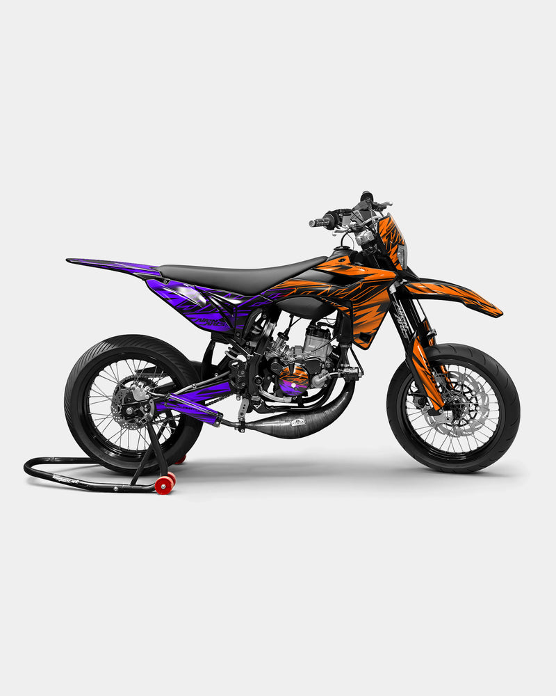 PAENO - Kit deco SHERCO 50cc - Orange Violet
