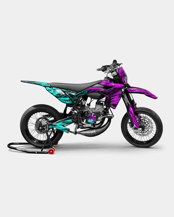 PAENO - Kit decorativo SHERCO 50cc - Rosa turchese