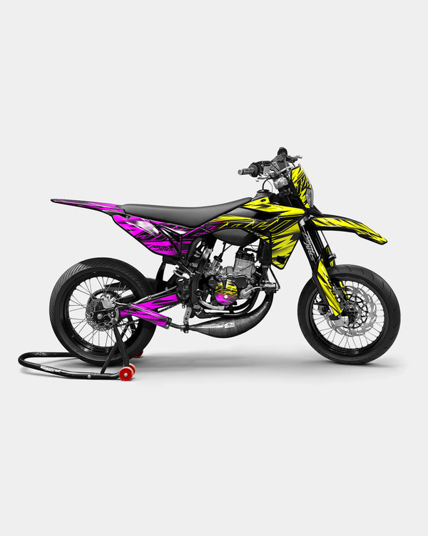 PAENO - Kit decorativo SHERCO 50cc - Giallo Rosa