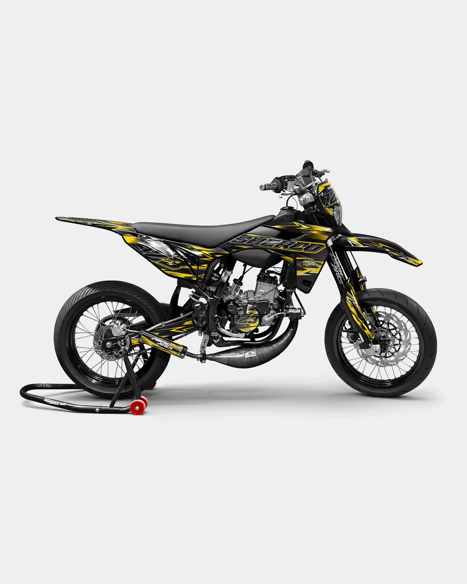 PIQUE - Dekorationsset SHERCO 50cc - Dunkelgelb