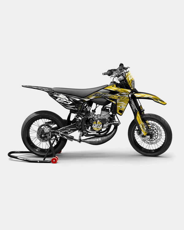 PLUME - Kit deco SHERCO 50cc - Jaune foncé