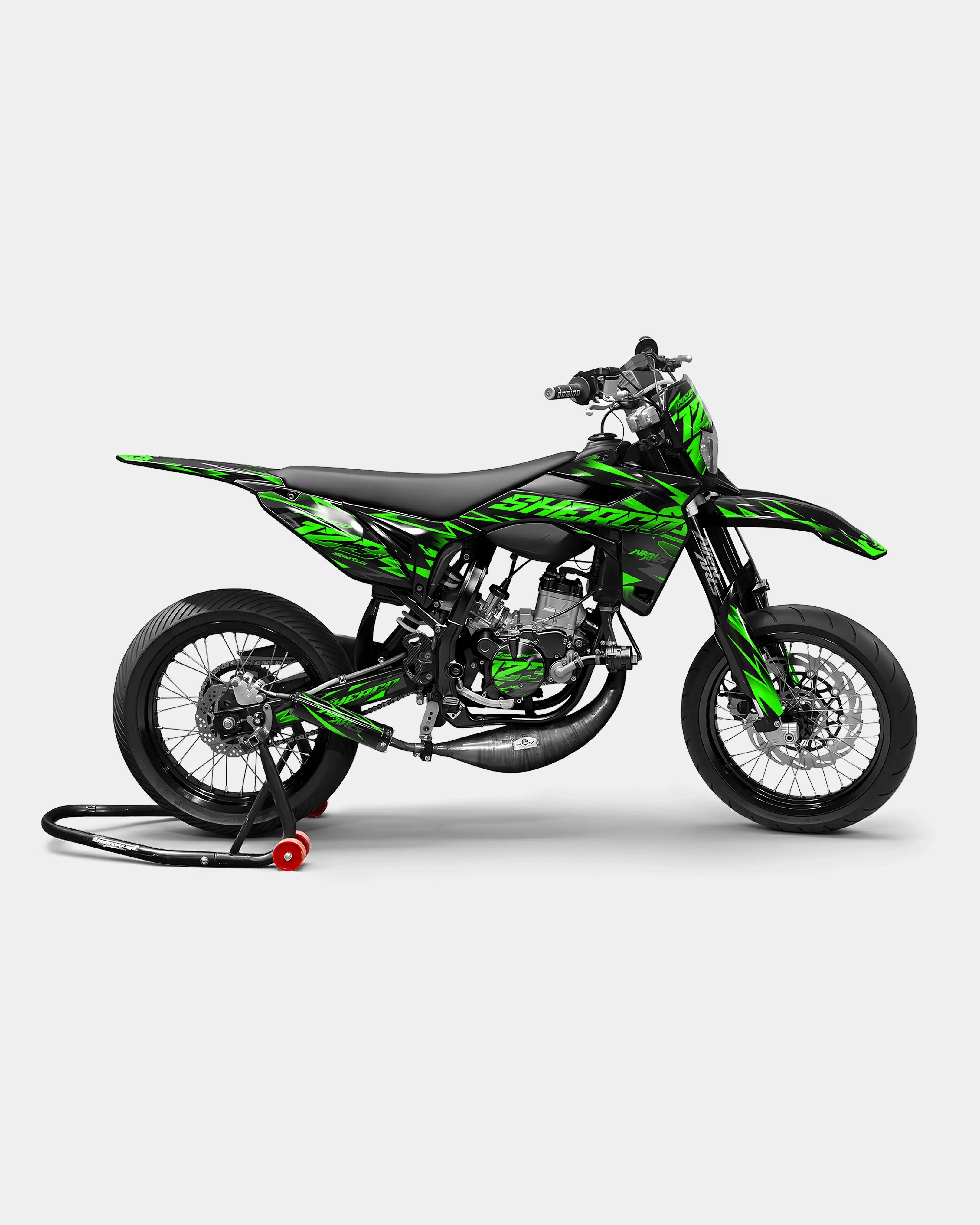 SABLE - Kit deco SHERCO 50cc - Vert