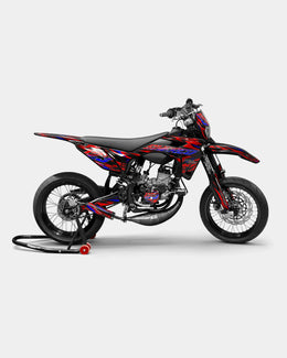 VITRA - Kit deco SHERCO 50cc - Rouge Bleu — vue 1