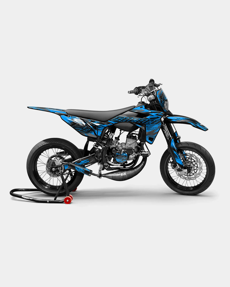 ZÉPHYR - Kit deco SHERCO 50cc - Bleu