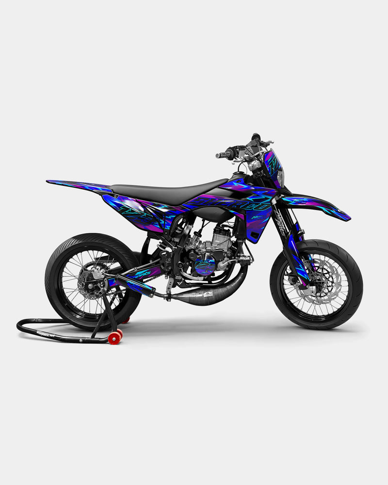 ZÉPHYR - Kit deco SHERCO 50cc - Bleu Rose
