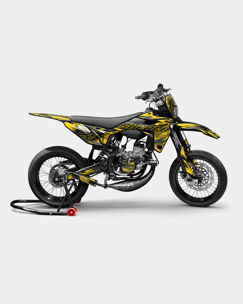 ZÉPHYR - Kit deco SHERCO 50cc - Jaune foncé