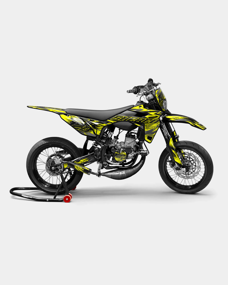 ZÉPHYR - Kit deco SHERCO 50cc - Jaune