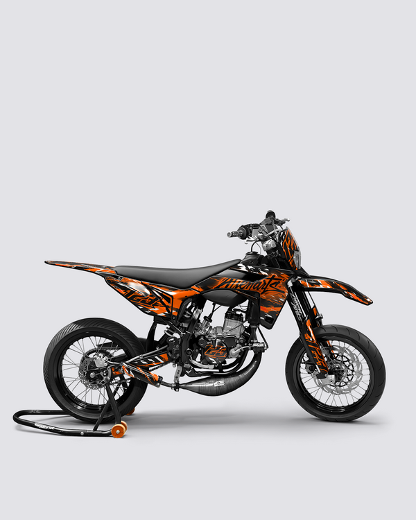 ROGUE - Kit deco SHERCO 50cc - Orange — vue de côté