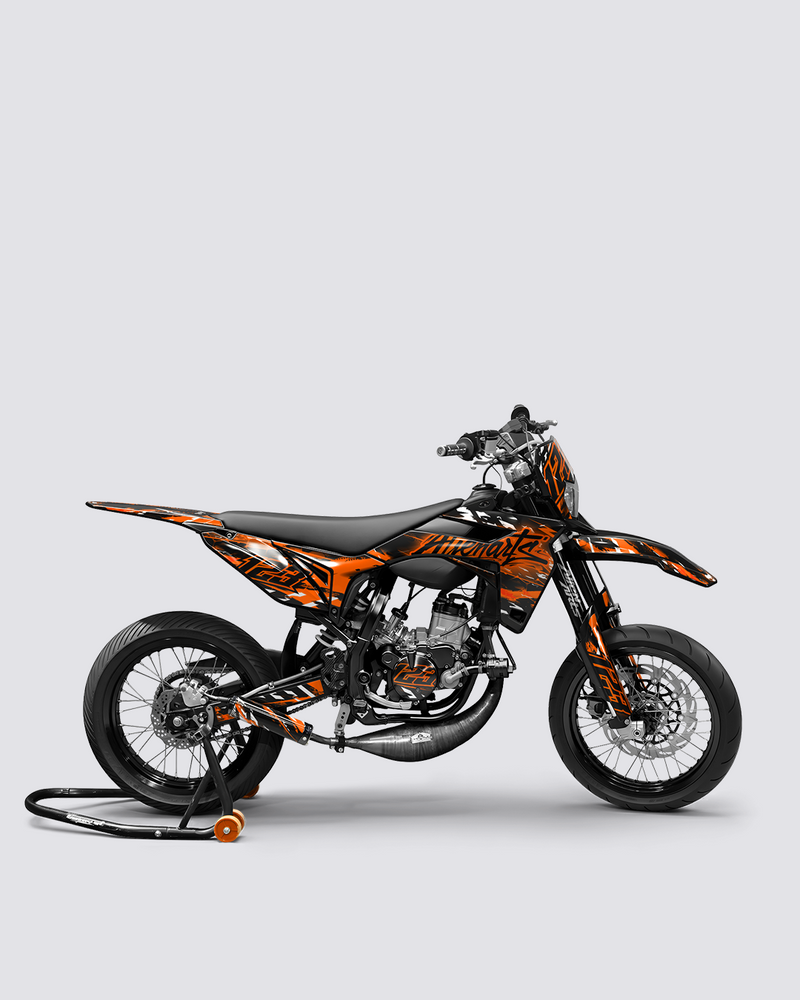 ROGUE - Kit deco SHERCO 50cc - Orange — vue de côté