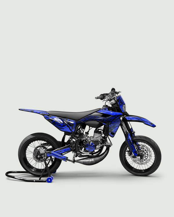 VORTEX - Kit deco SHERCO 50cc - Bleu — vue de côté